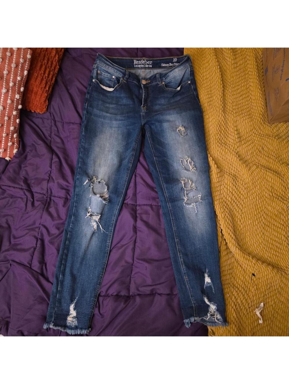 Wmn's Size 10 RES Denim Blue and Navy Jeans